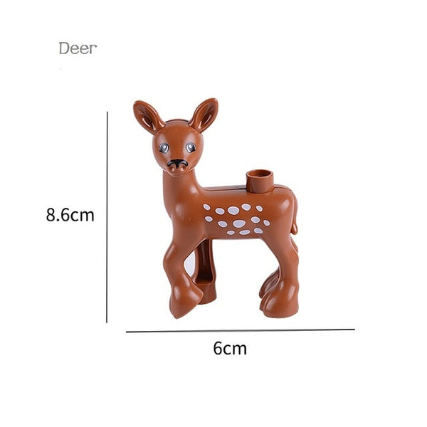 Animal Series Model Figures Big Building Blocks Animals Educational Toys