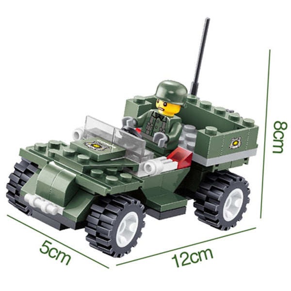 City Series Police Car Fighter mini Educational Building Blocks Toys Compatible