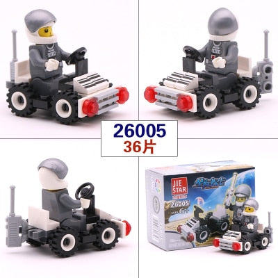 City Series Police Car Fighter mini Educational Building Blocks Toys Compatible
