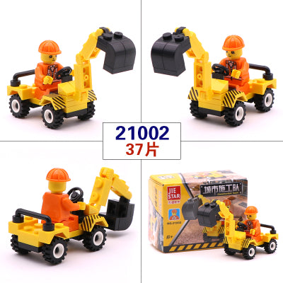 City Series Police Car Fighter mini Educational Building Blocks Toys Compatible
