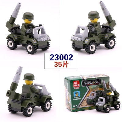 City Series Police Car Fighter mini Educational Building Blocks Toys Compatible