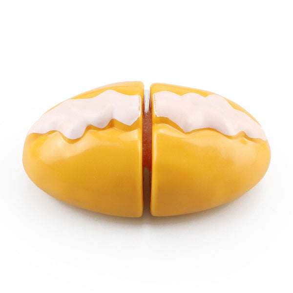 Children Kitchen Cutting Toys Pizza Hamburger Bread Fast Food