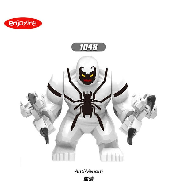 Big Size Marvel Venom Hulk Figures Riot Carnage Obsidian Green Lantern Building Blocks Toy