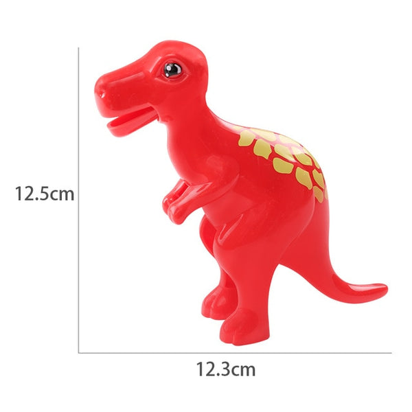 Duplos Animal Model Figures big Building Block Sets Elephant monkey Horse kids educational